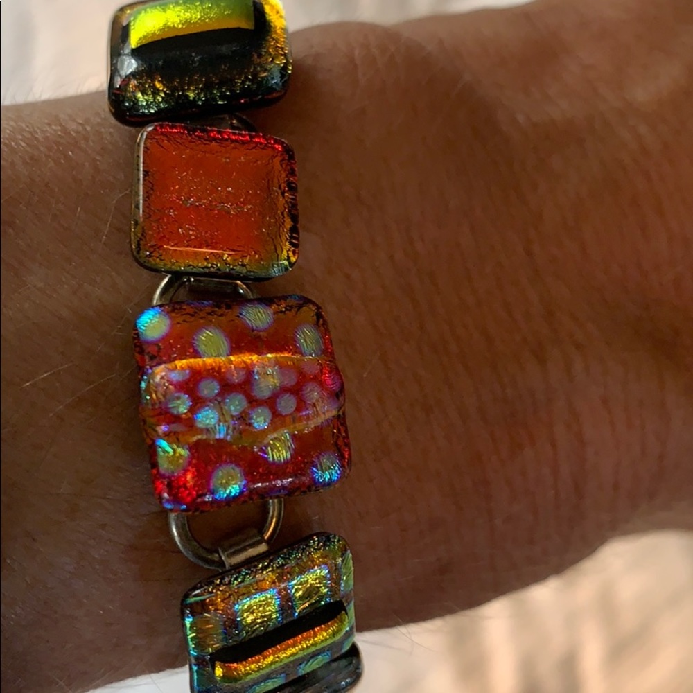 Beautiful Glass Bracelet Multicolor